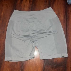 Alphalete Inspired Shorts, Light Grey, Size Large